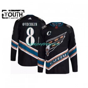 Dětské Hokejový Dres Washington Capitals Alex Ovechkin 8 Adidas 2022-2023 Reverse Retro Černá Authentic
